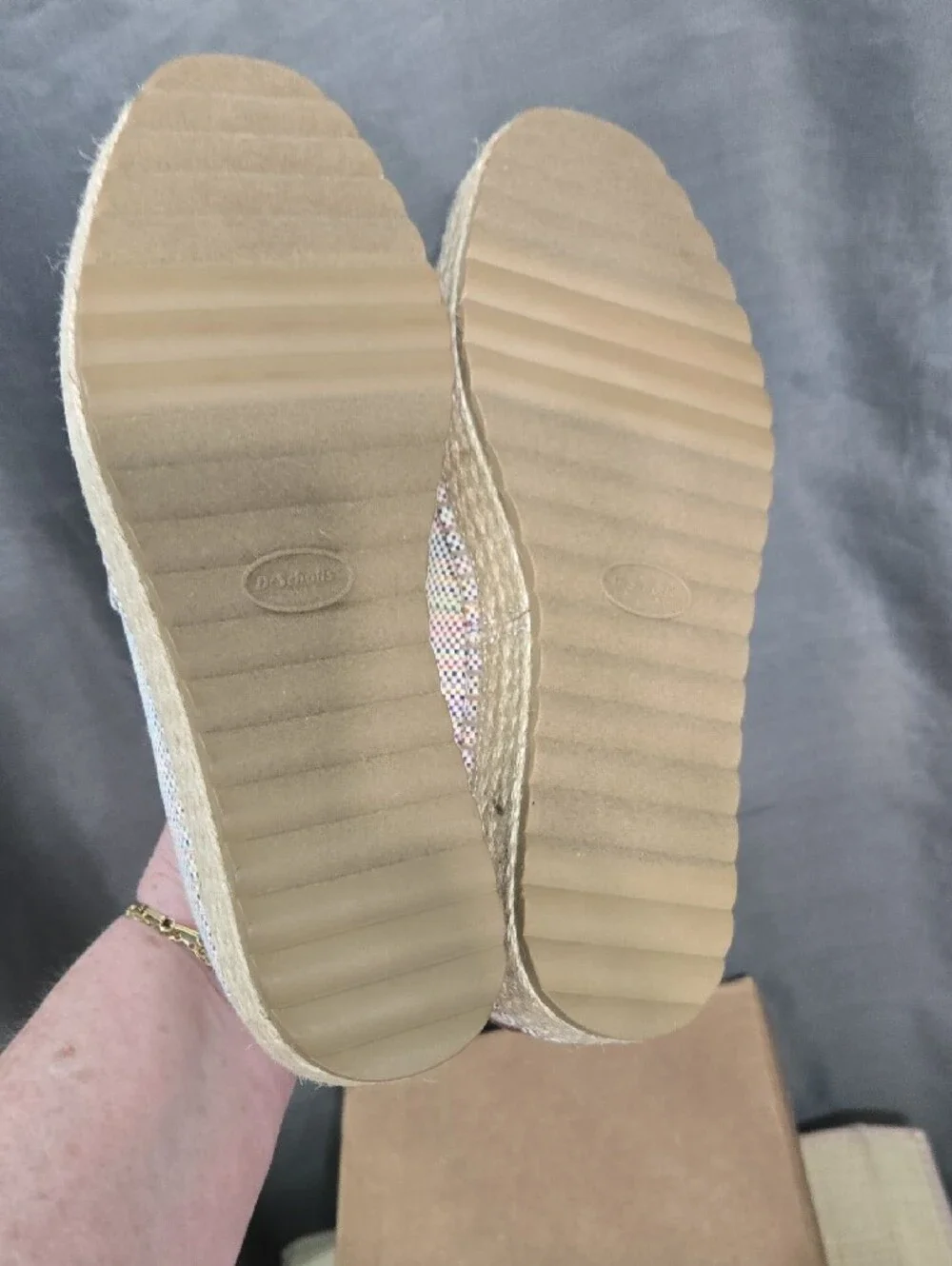 Dr. Scholl's Pastel Multi-Color Woven Espadrille Slip-Ons